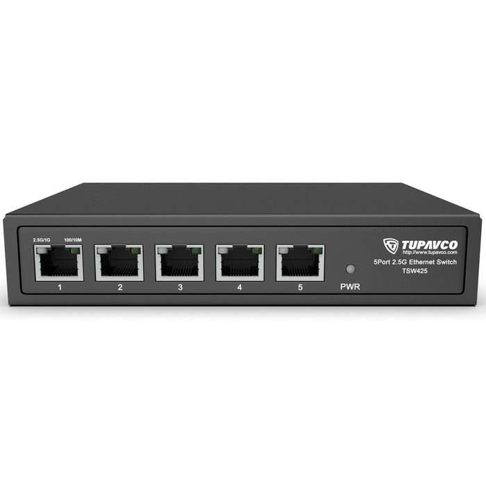 2.5GB Switch (5 Port) for Ethernet Network - Tupavco TP1940